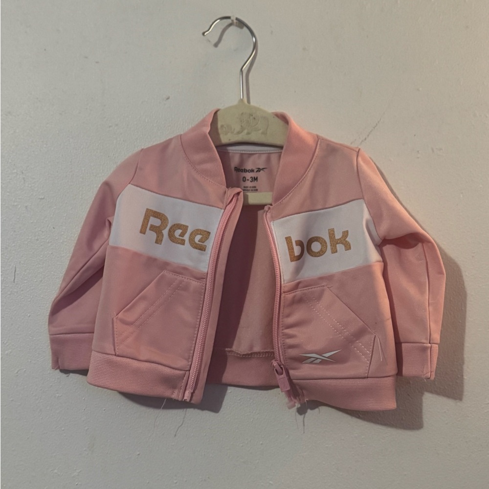 Reebok Light Pink Kids Bomber Jacket